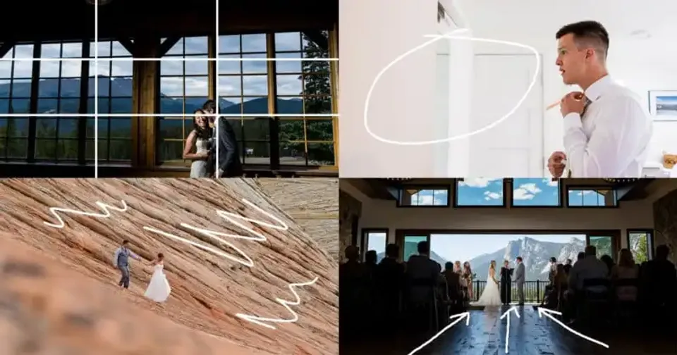 Cómo aplicar técnicas de composición a tu fotografía de bodas