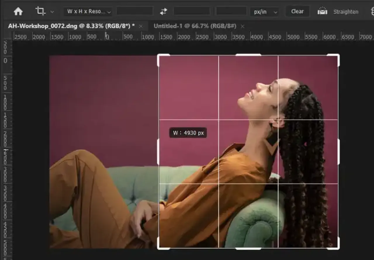 Cómo recortar en Photoshop.