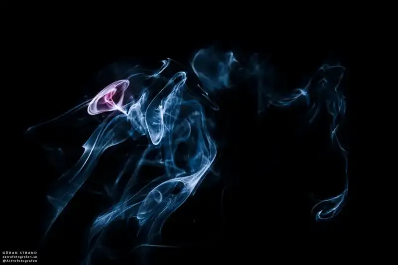 Cómo tomar fotos de humo de 'Nebulosa Espacial' en casa