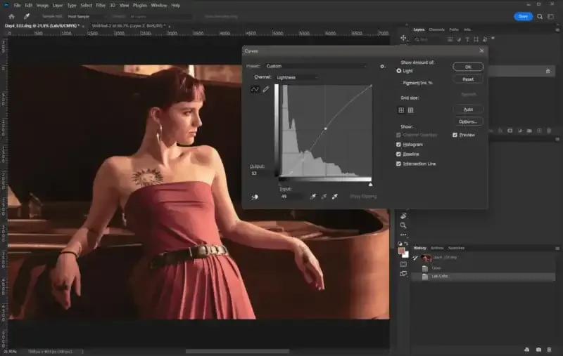 Cómo usar las curvas en Photoshop.