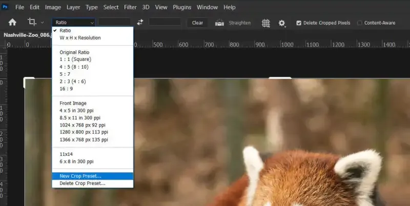 Cómo recortar en Photoshop.