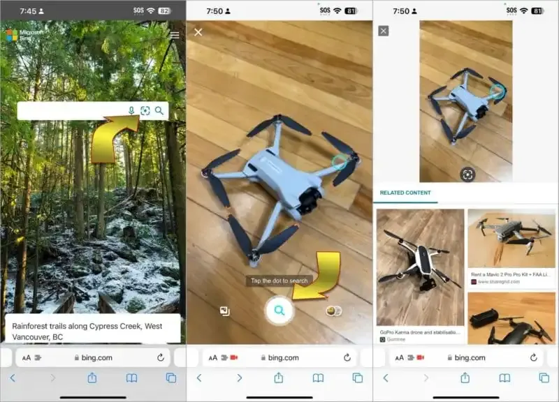 Cómo realizar una búsqueda inversa de imágenes en iPhone.