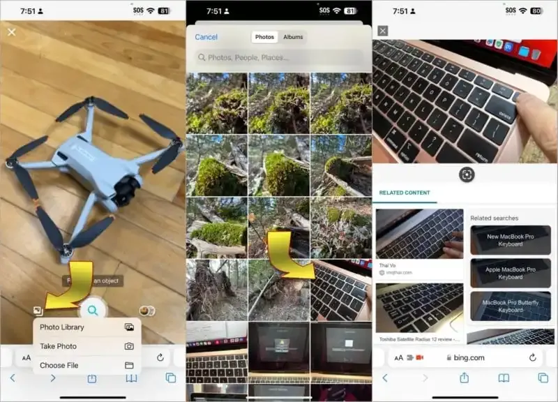 Cómo realizar una búsqueda inversa de imágenes en iPhone.