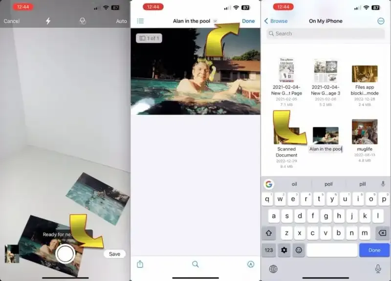 Cómo escanear fotos en iPhone.