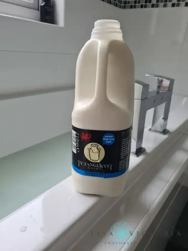 Cómo hacer fotografía de baño de leche