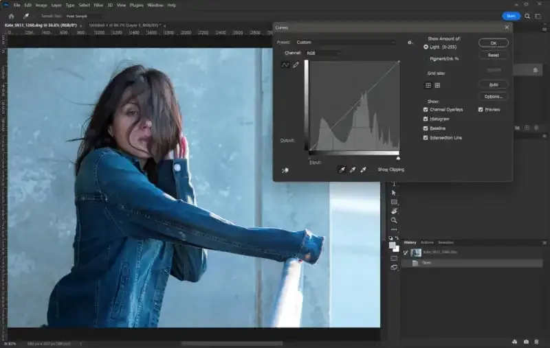 Cómo usar las curvas en Photoshop.