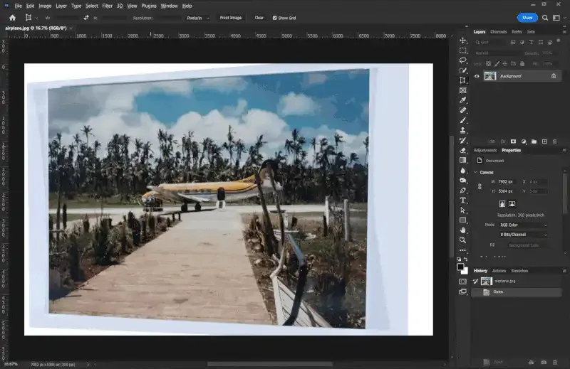Cómo recortar en Photoshop.