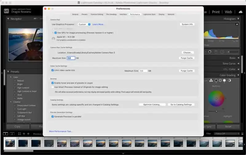 Cómo optimizar Lightroom Classic para obtener el mejor rendimiento