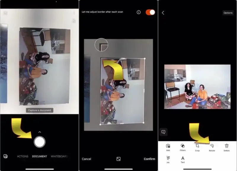 Cómo escanear fotos en iPhone.