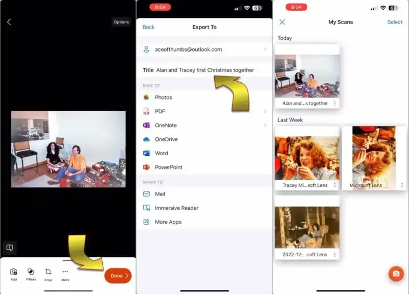 Cómo escanear fotos en iPhone.