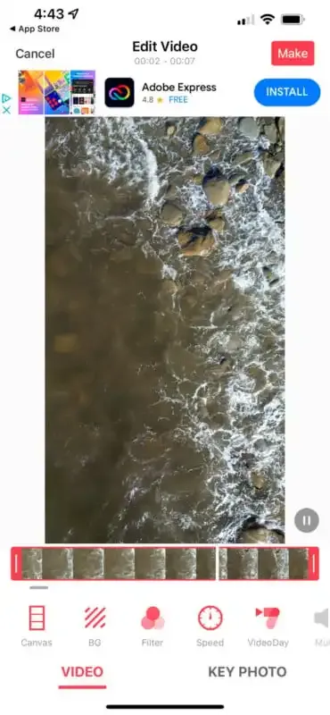 Cómo convertir un video en una foto en movimiento