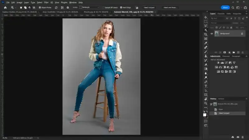Cómo quitar un fondo en Photoshop.