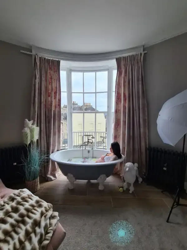 Cómo hacer fotografía de baño de leche