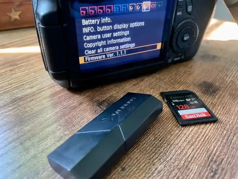 Cómo actualizar el firmware de tu cámara