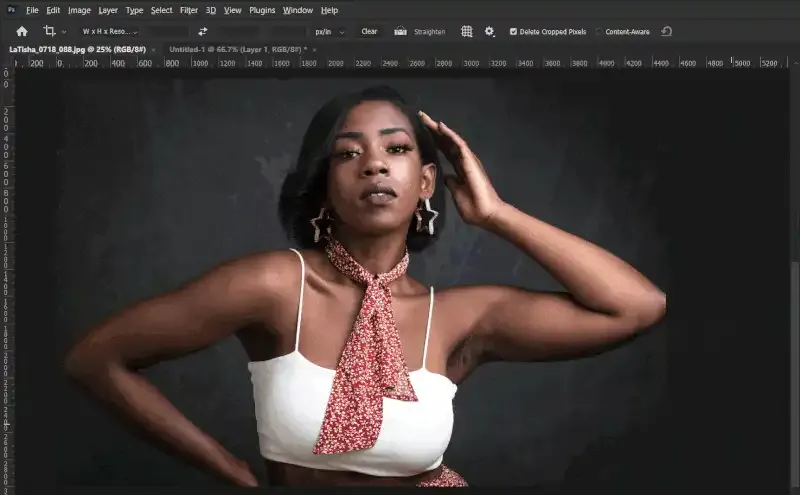 Cómo recortar en Photoshop.