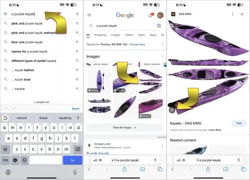Cómo realizar una búsqueda inversa de imágenes en iPhone.