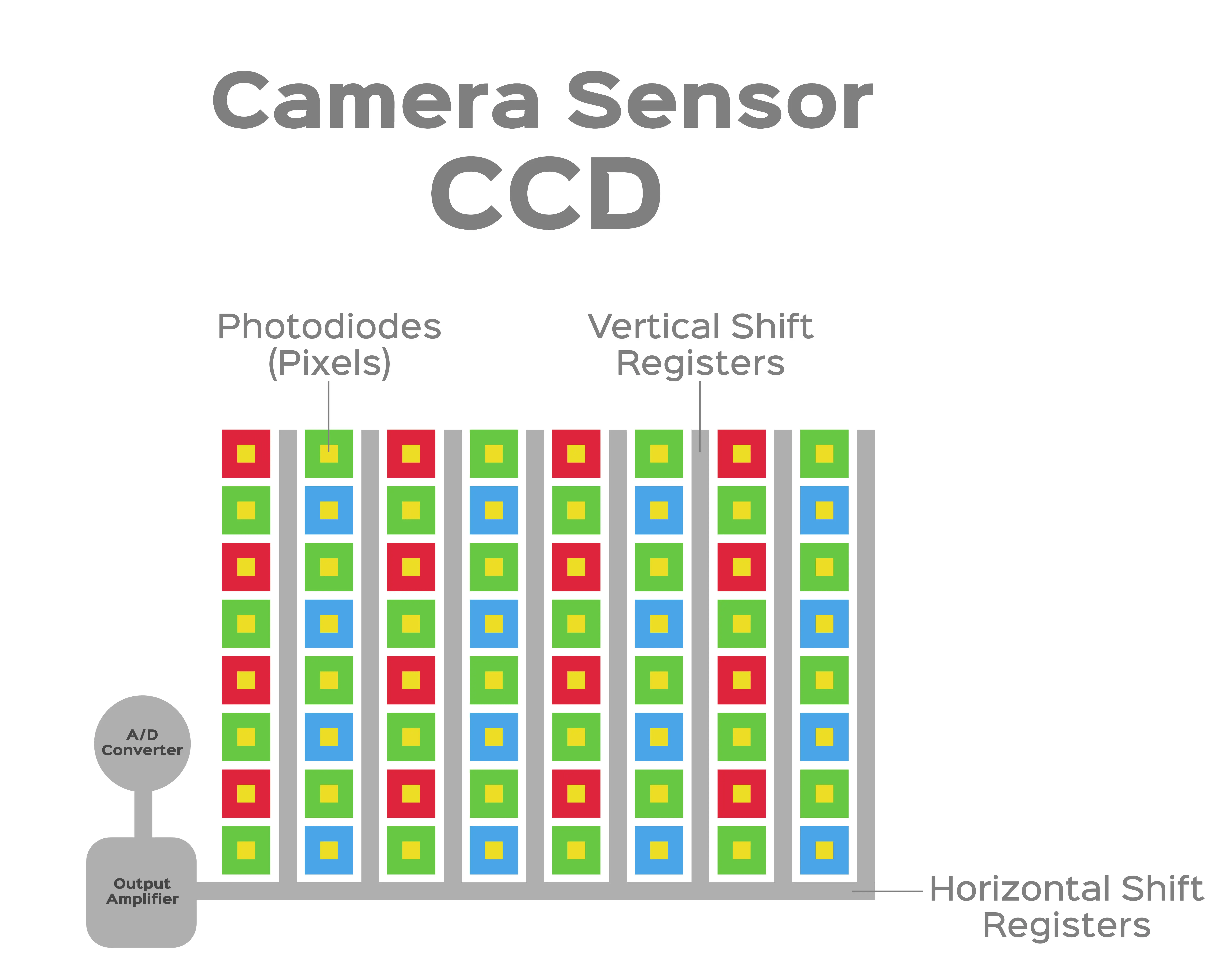¿Cuál es la diferencia entre un sensor de cámara CCD y CMOS?