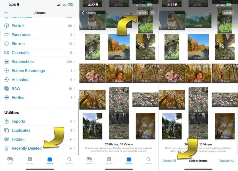 Cómo eliminar todas las fotos de tu iPhone