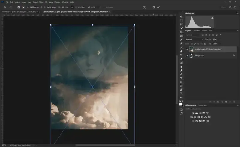 Cómo hacer una foto de doble exposición en Photoshop