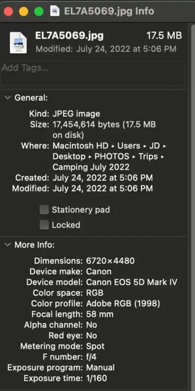 ¿Qué es la información EXIF en las fotos digitales?