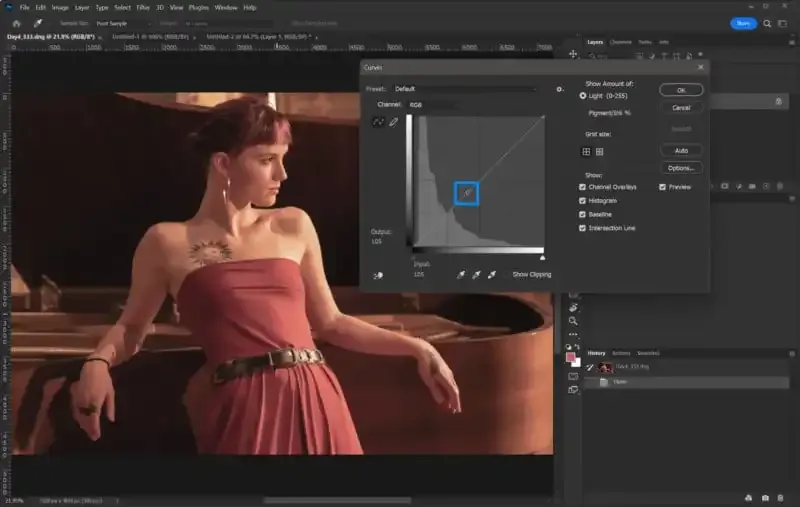 Cómo usar las curvas en Photoshop.