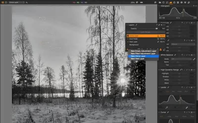 Cómo revelar y eliminar manchas de polvo en Capture One Pro.